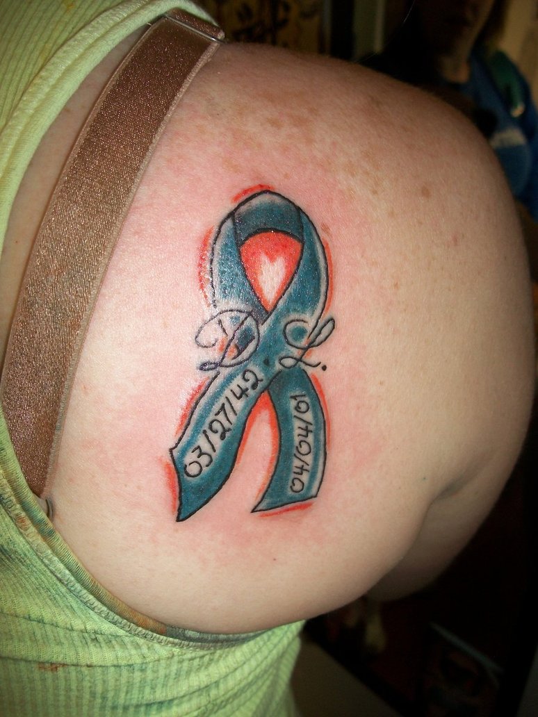 5 Inspiring Designs for Colorectal Cancer Ribbon Tattoos