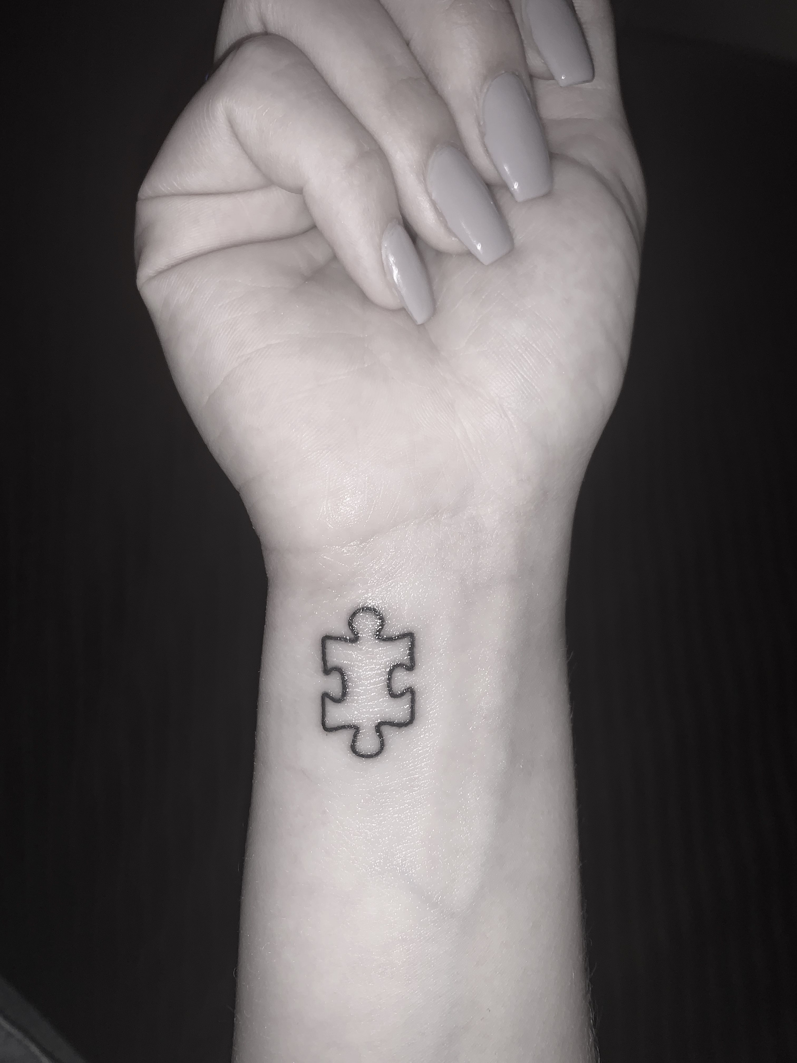 Colorful Puzzle Piece Wrist Tattoo Jpg 730 730 Autism Tattoos