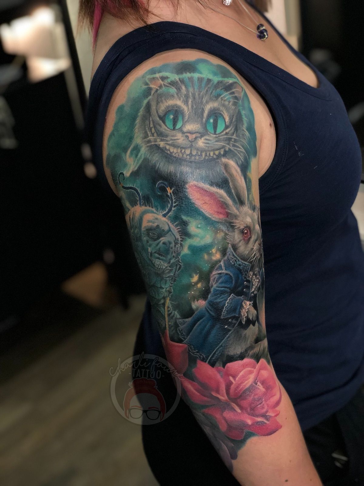 Colour Realistic Alice In Wonderland Tim Burton Sleeve Alice In