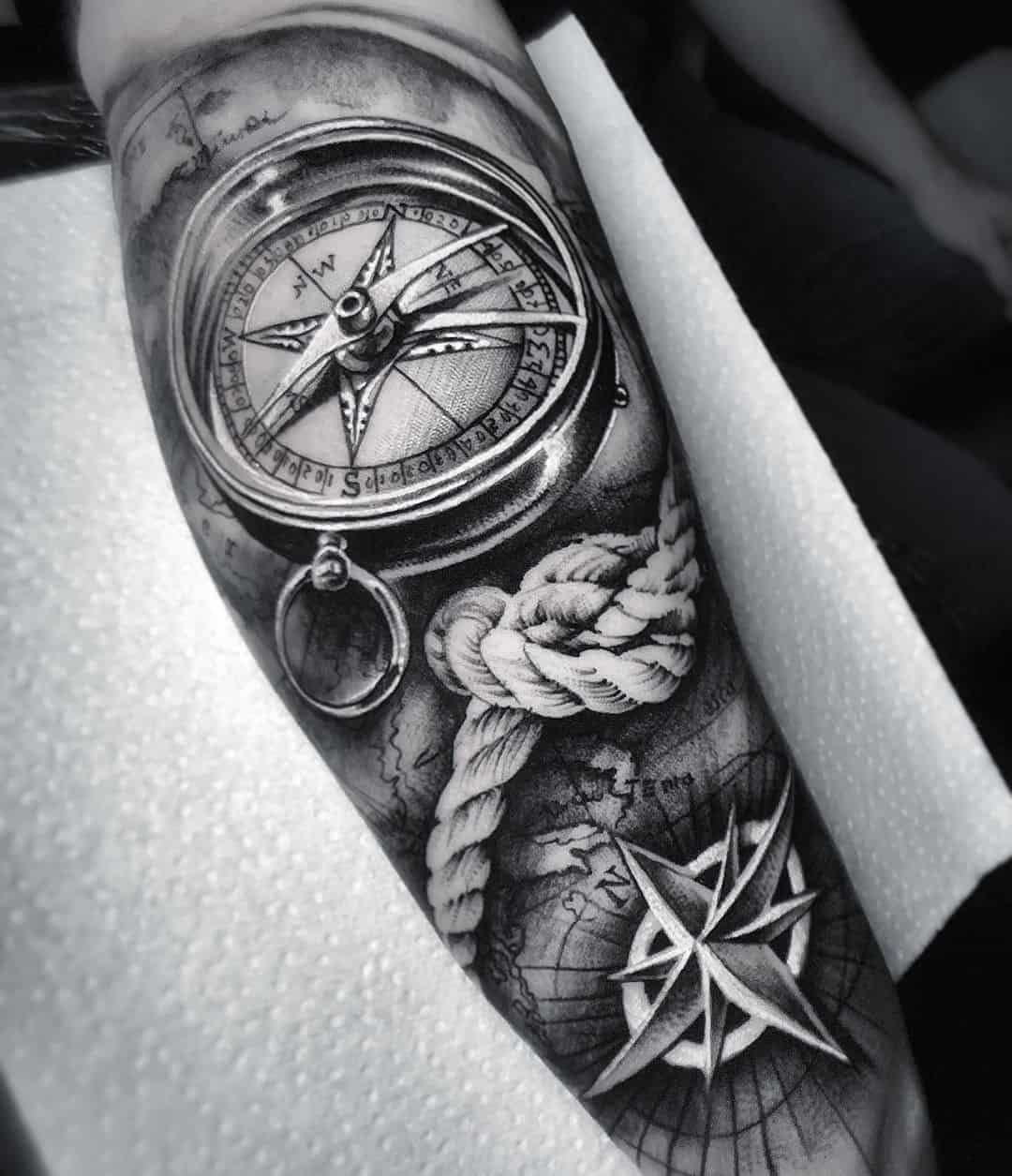 Compass Tattoo Designs 25 Ideas Top Beauty Magazines