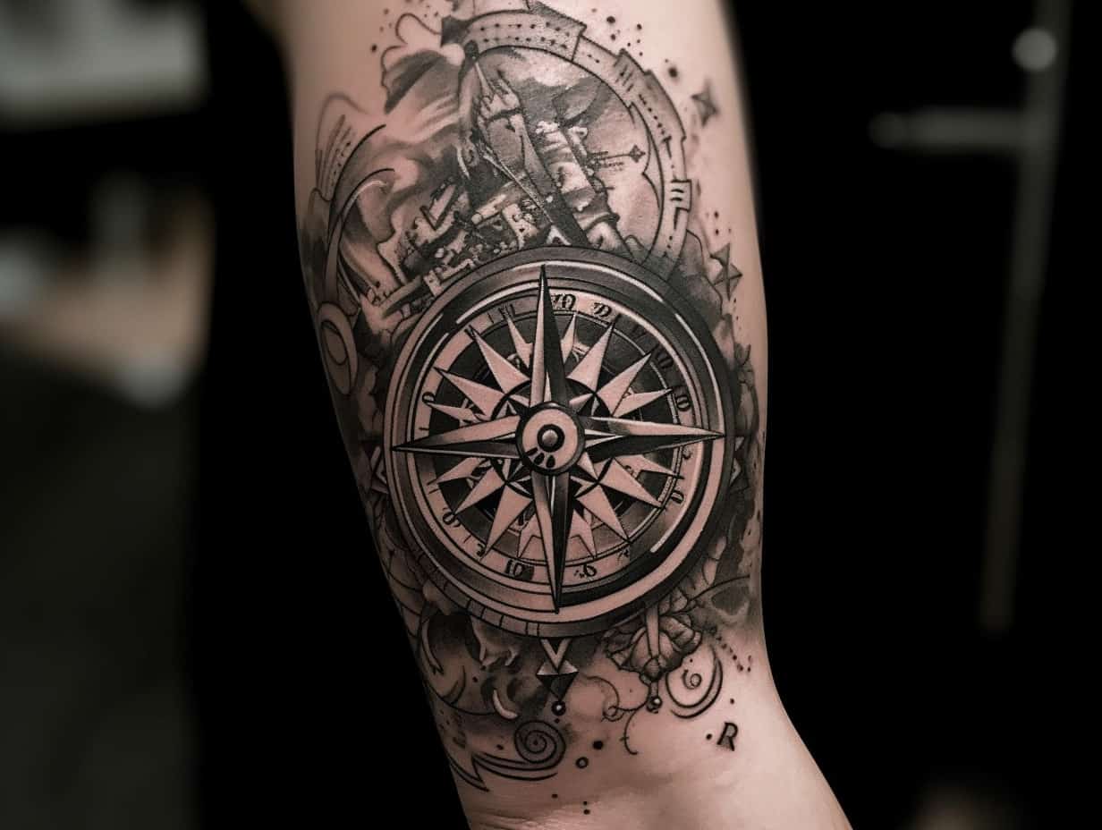 Compass Tattoo Meaning Symbolism And Interpretations Compass Tattoo