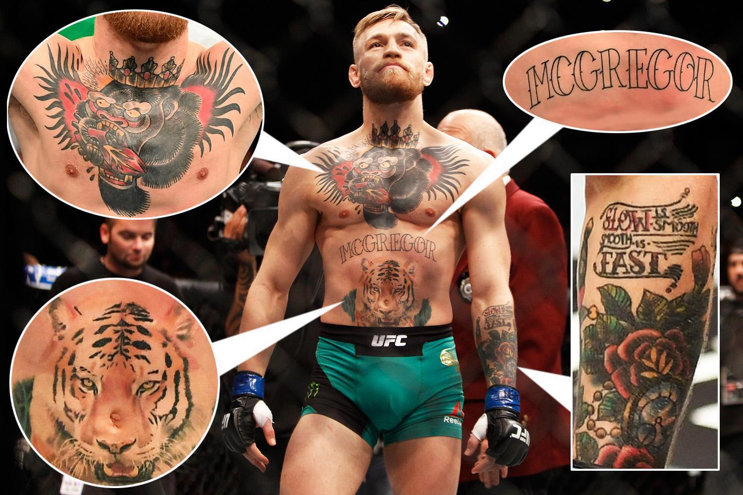 Conor Mcgregor Chest Tattoo Is Badass Pinteres