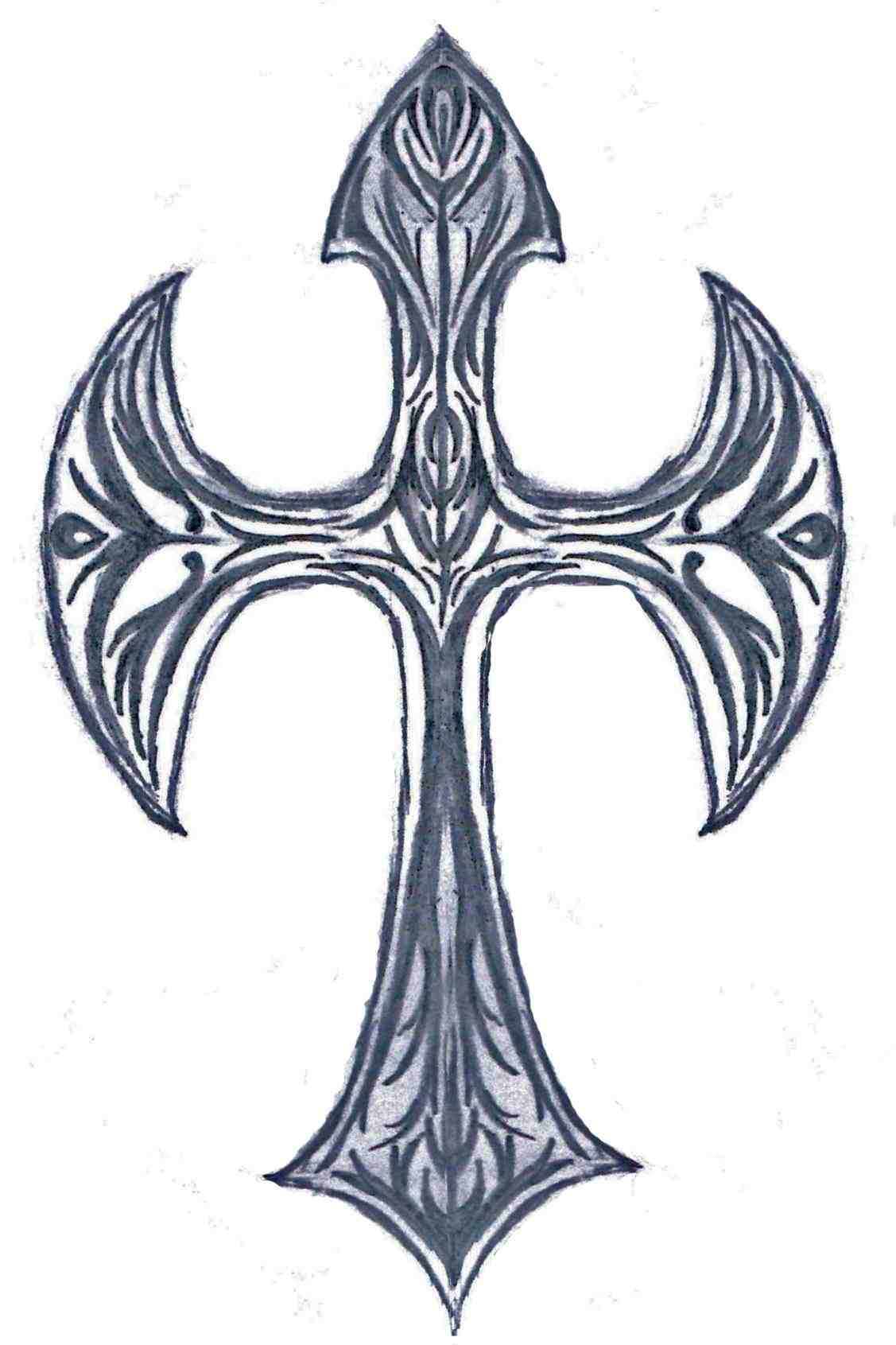 Cool Crosses Drawings Free Download On Clipartmag