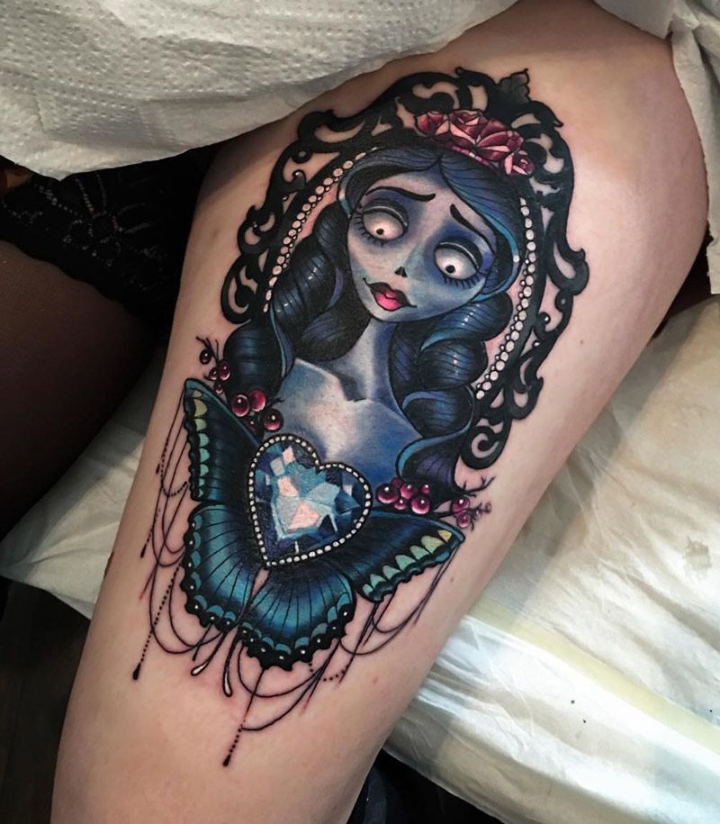 Corpse Bride Leg Tattoo Best Tattoo Ideas Designs Disney Tattoos