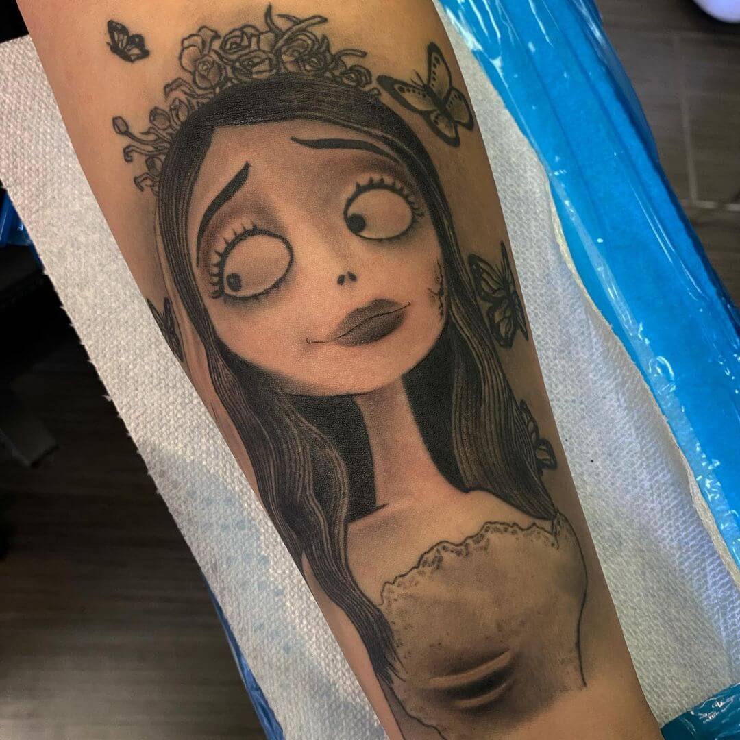 Corpse Bride Tattoo By Johan Finne It Costs A Lot Of Money To Look