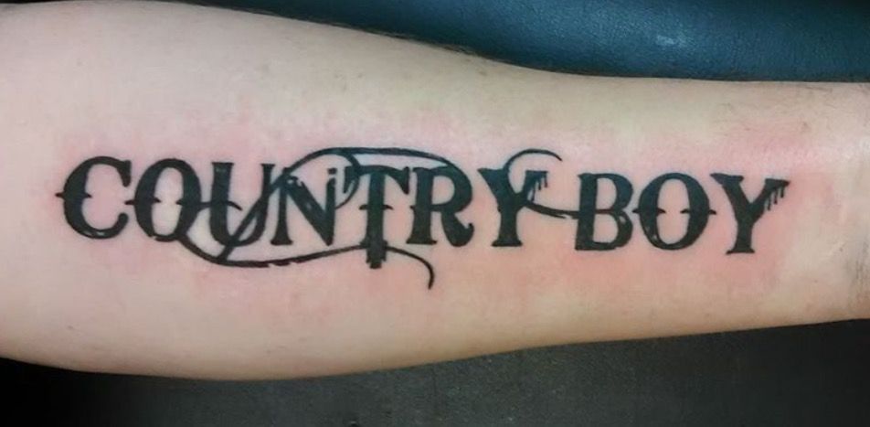 Country Boy Tattoo By Kristen Hilton Country Boy Tattoos Boy Tattoos