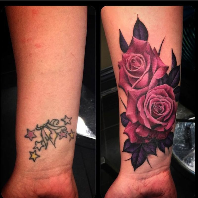 Cover Up Tattoo Unterarm Cover Tattoos Men Tattoo Rose Arm Ups Sleeve Flower Mens Forearm