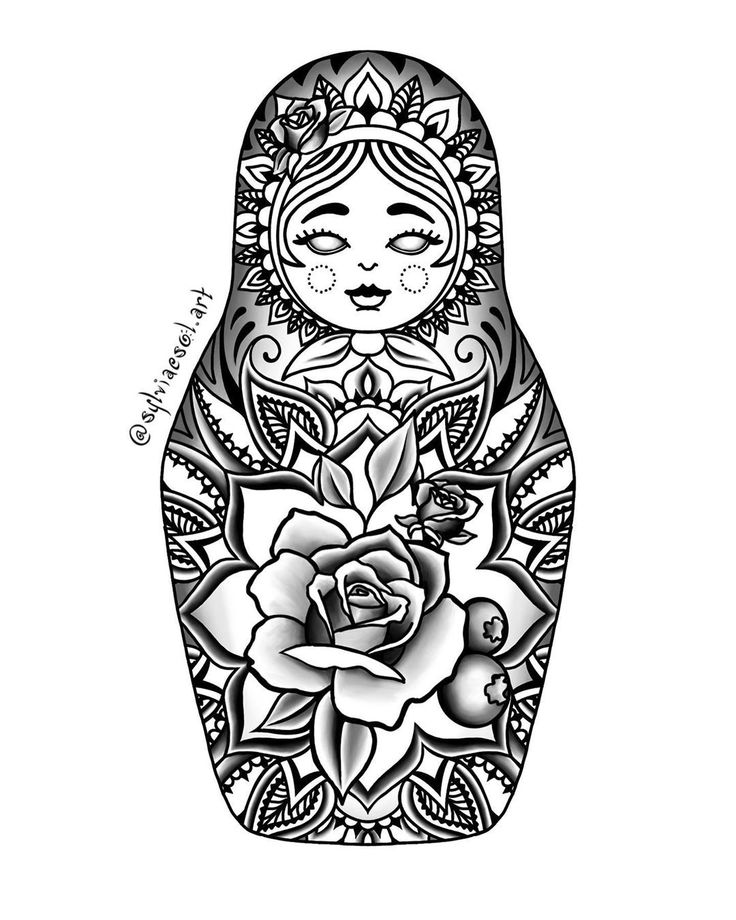 Creations By Sylvia Annelise On Instagram Russian Nesting Doll Tattoo