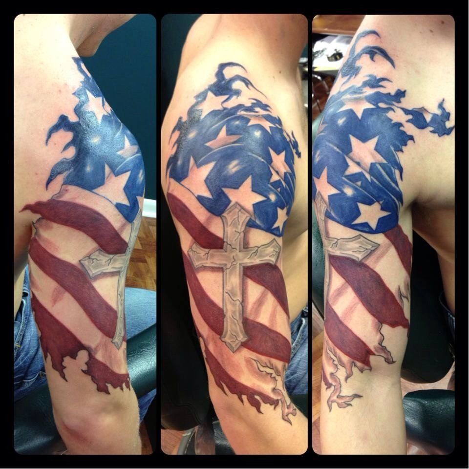 5 Cross and Flag Tattoo Ideas You'll Love