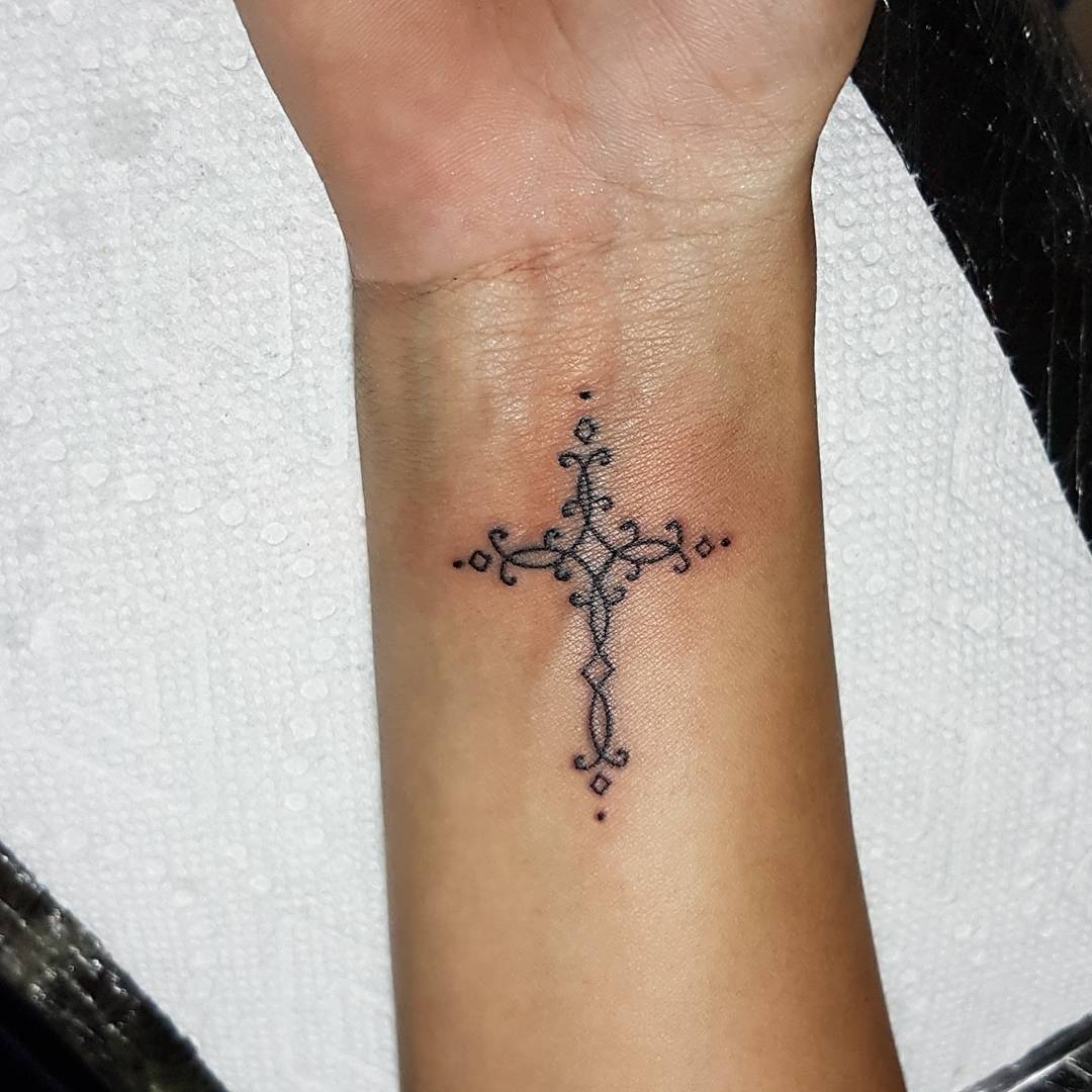 Cross Tattoos On Wrist