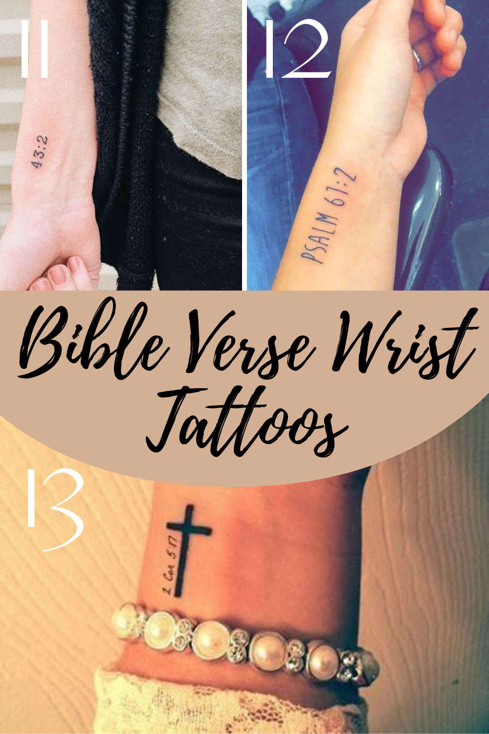 Cross Tattoos With Bible Verses