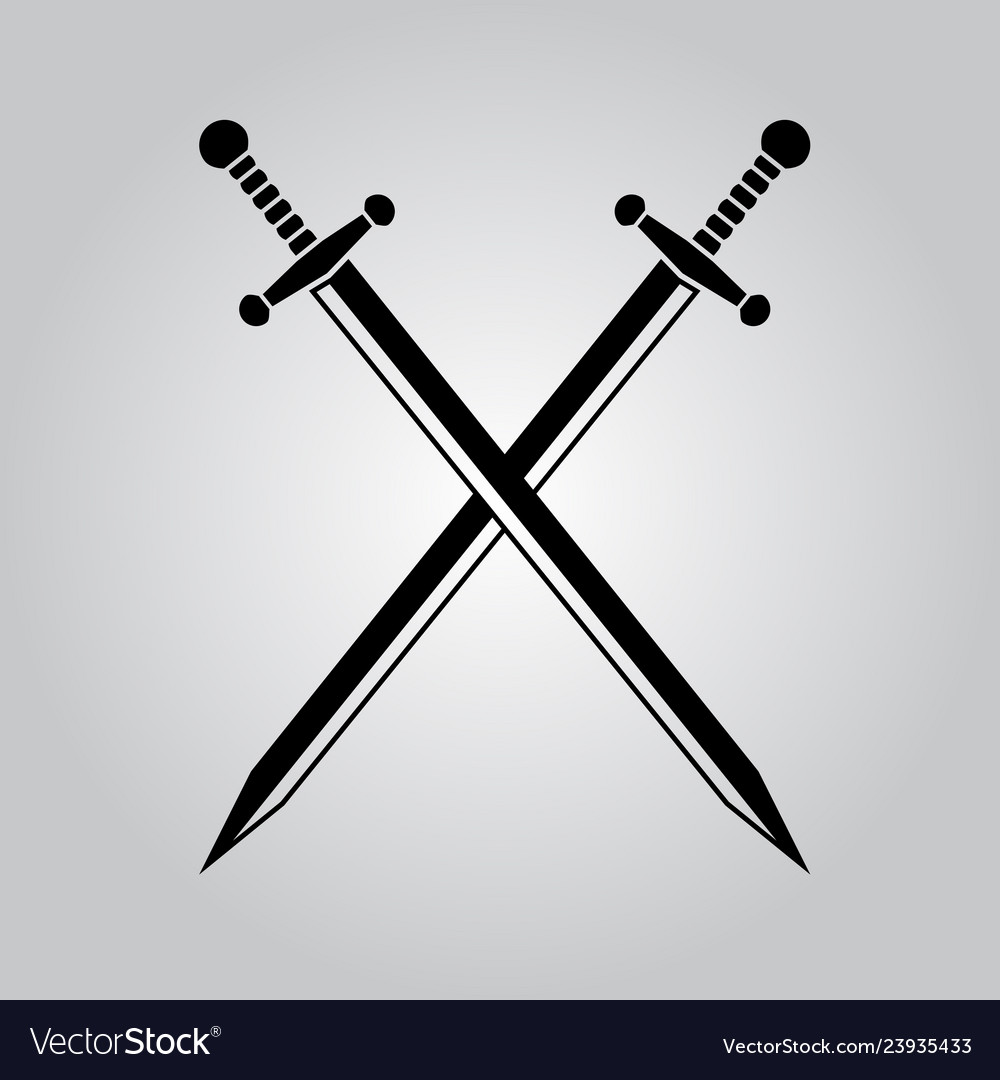 Crossed Sword Drawing