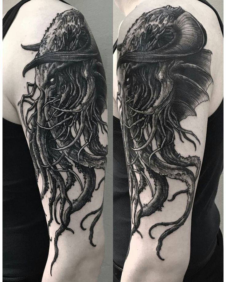 Cthulhu By Lipa Lipa Octopus Tattoo Sleeve Octopus Tattoo Design