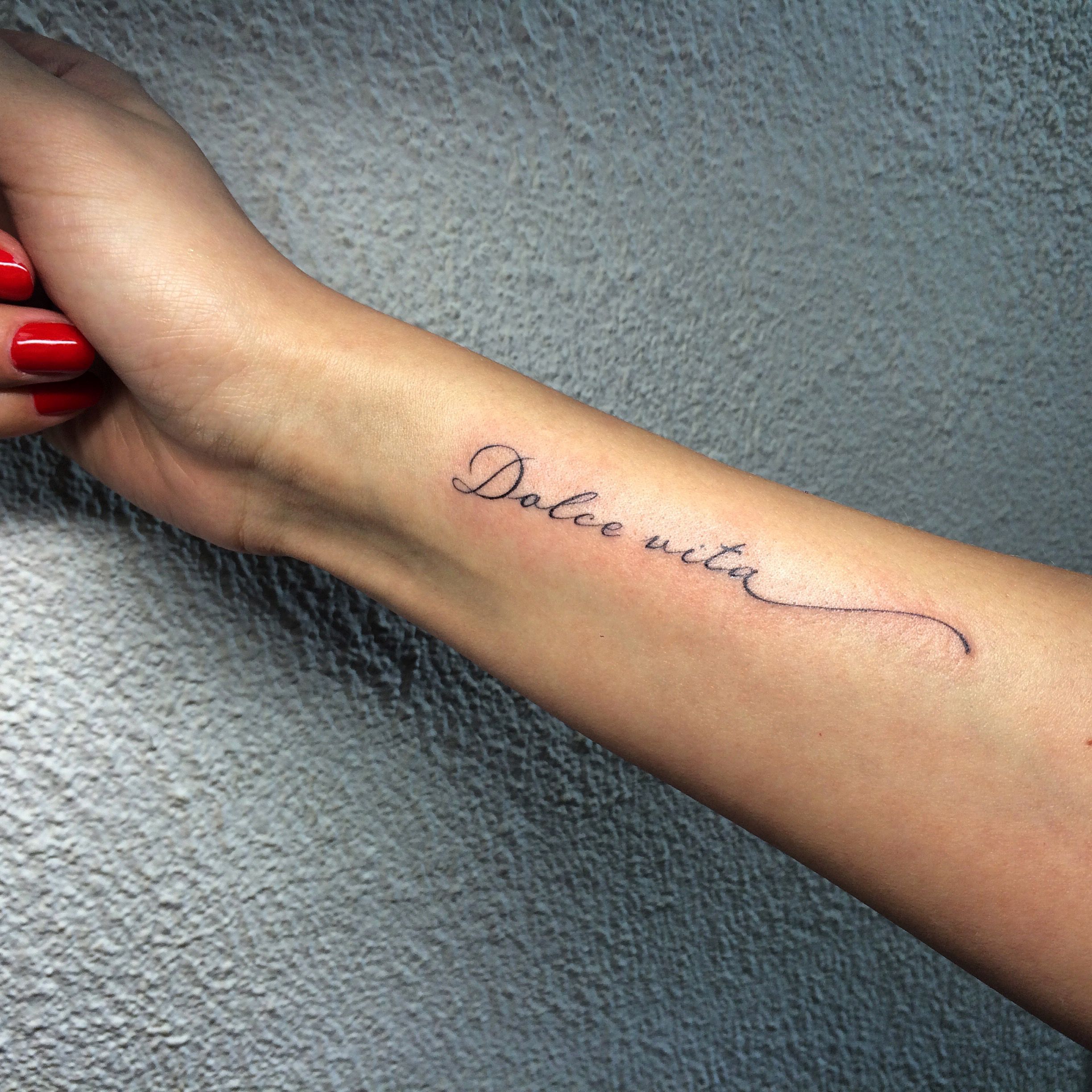 Cursive Writing Tattoos Names