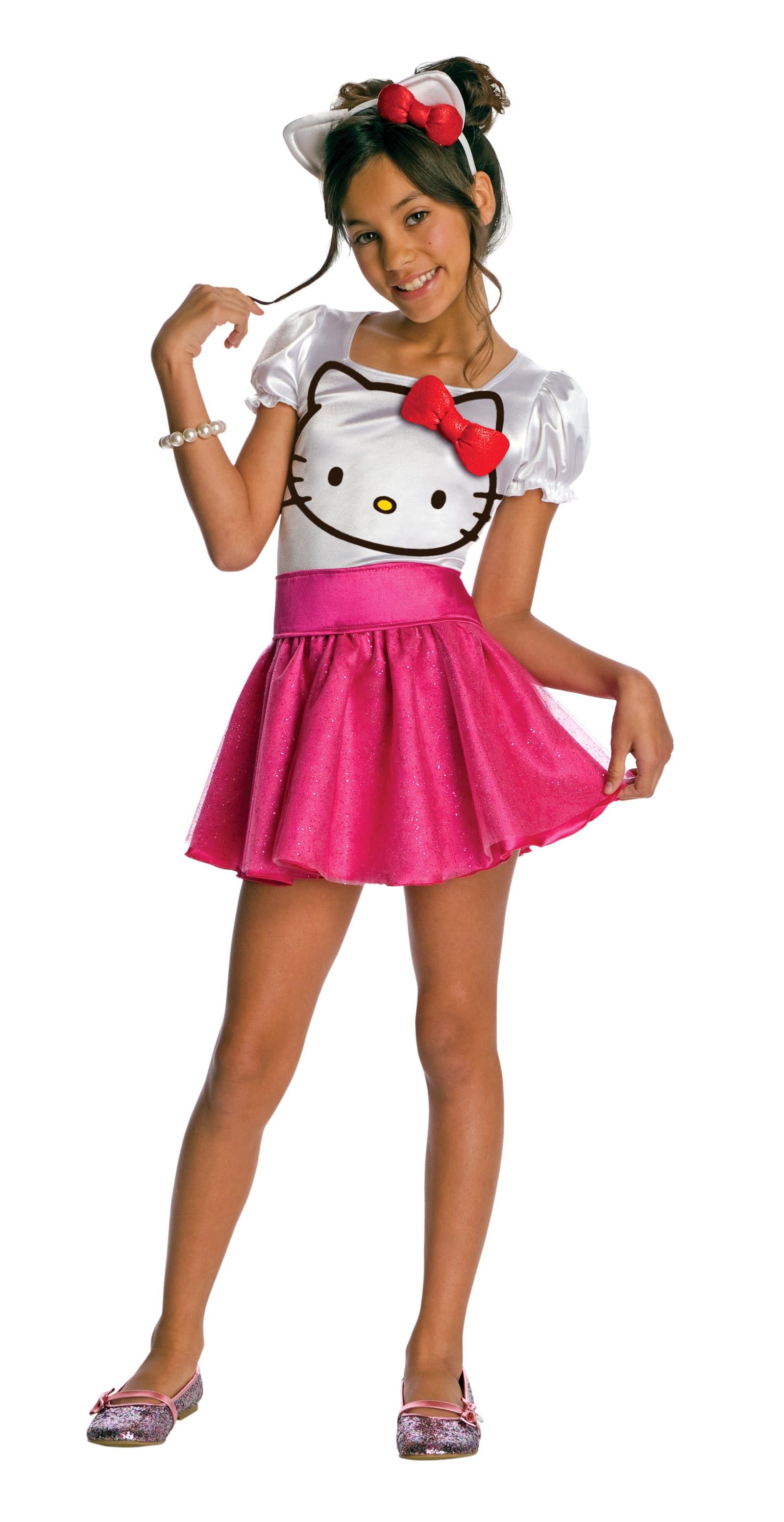 Cute Red Sequin Hello Kitty Dress Up Outfit Girls Daily Deals For