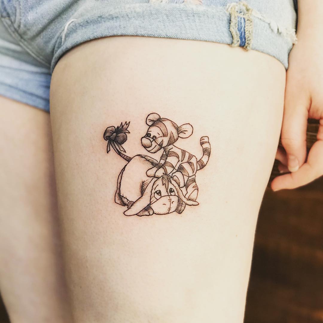 Cute Winnie The Pooh Tattoo Inkstylemag Winnie The Pooh Tattoos