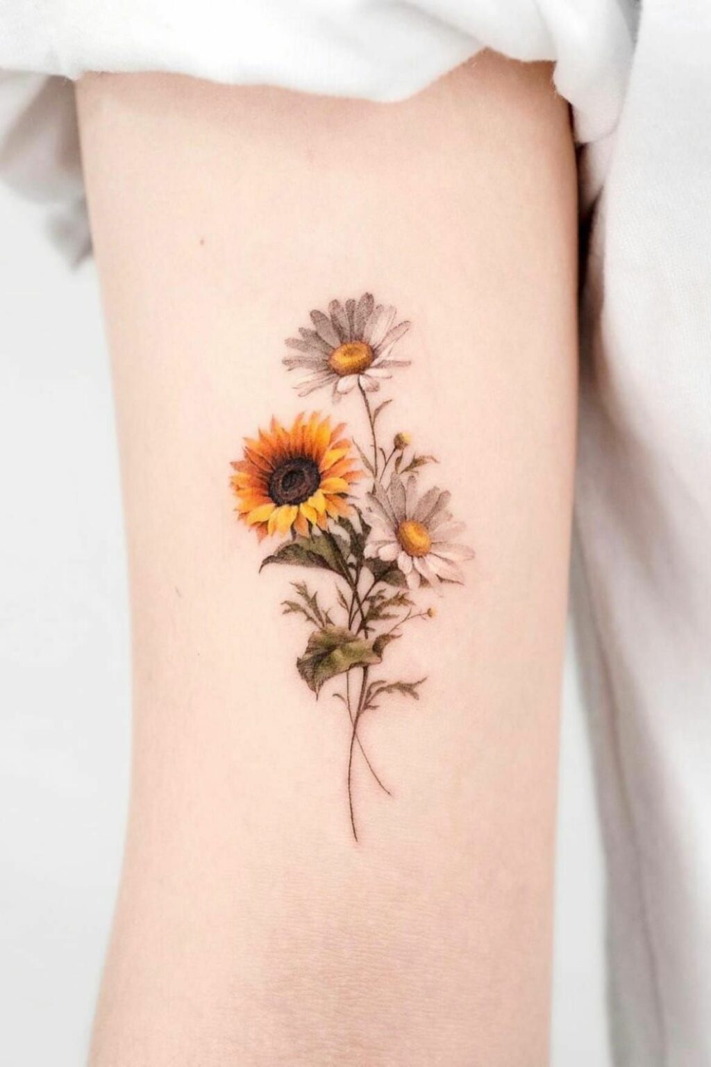 Daisy And Sunflower Wildflower Bundle Tattoo Google Search Daisy