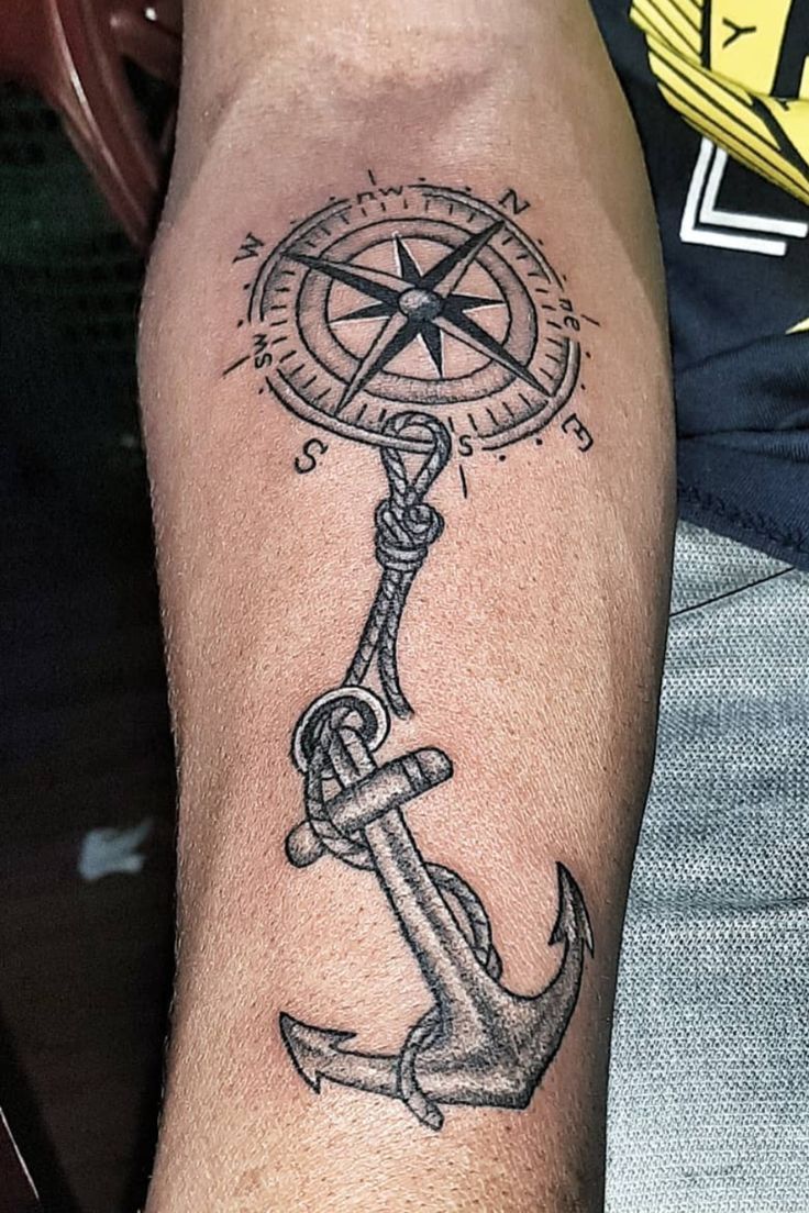 Details 70 Anchor With Compass Tattoo Latest In Eteachers