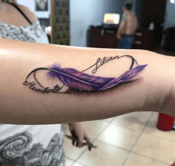 Details 71 Infinity Tattoo With Feather In Coedo Com Vn