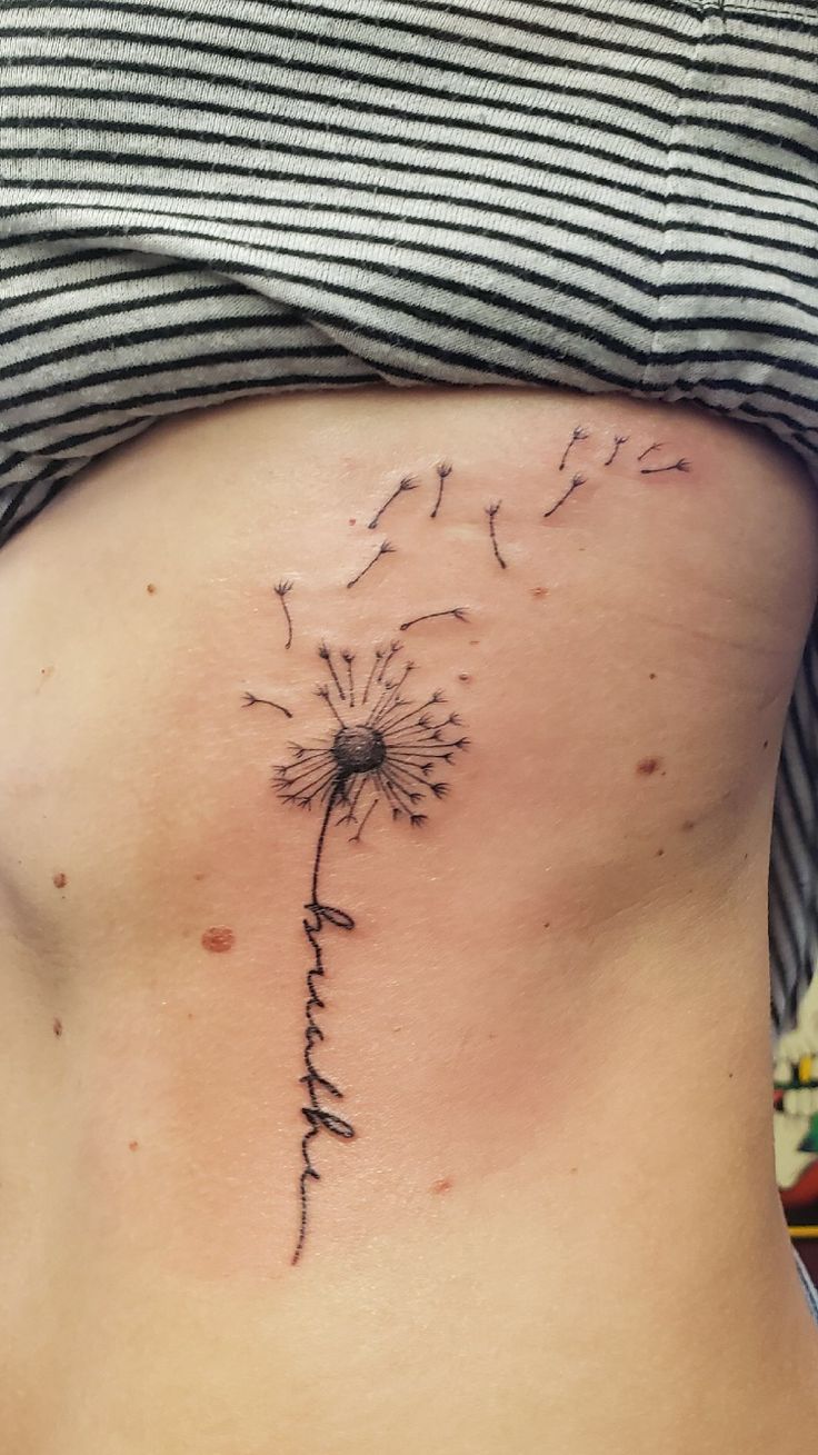 Details 72 Just Breathe Tattoo With Dandelion Best In Cdgdbentre