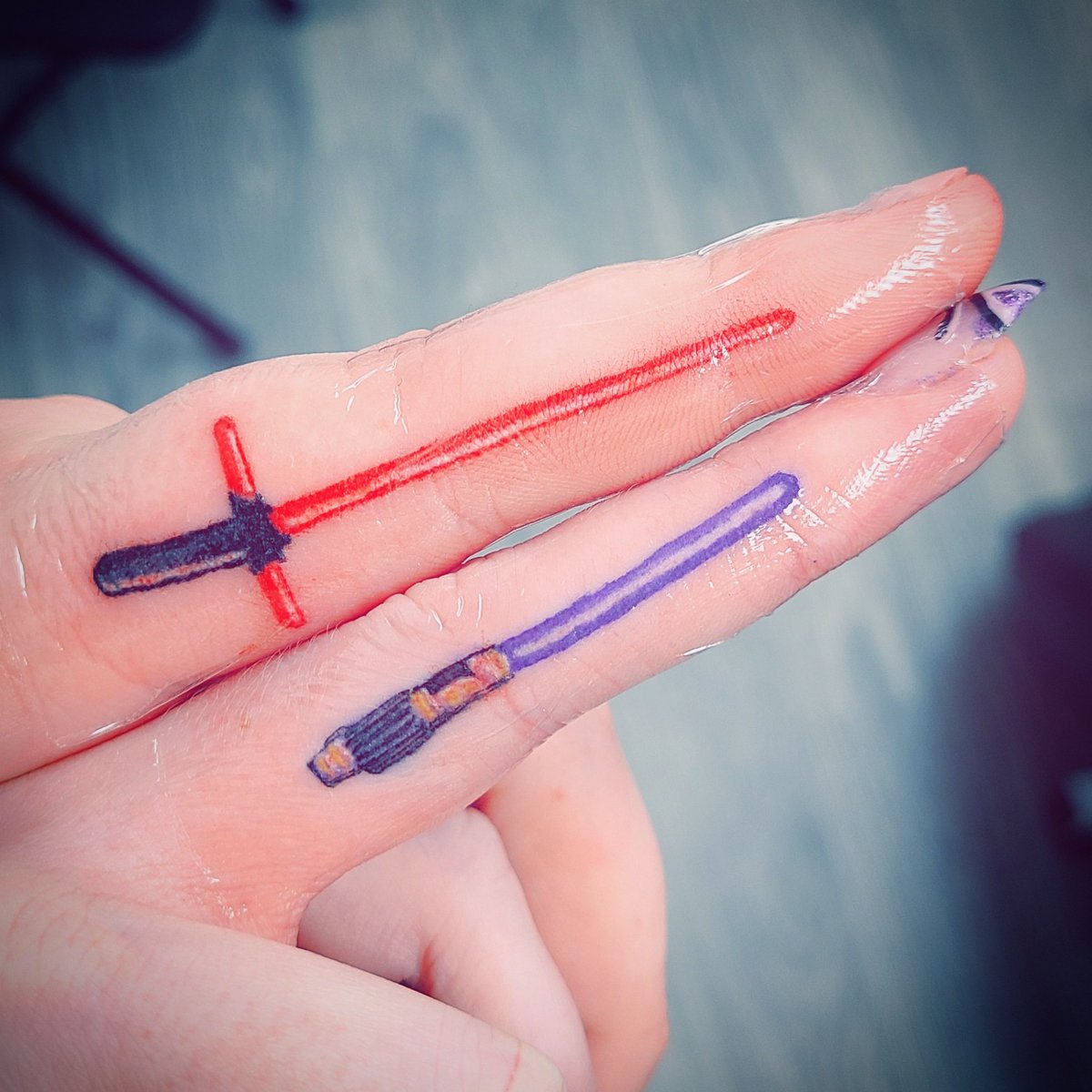 Details 73 Lightsaber Finger Tattoo Latest In Coedo Com Vn