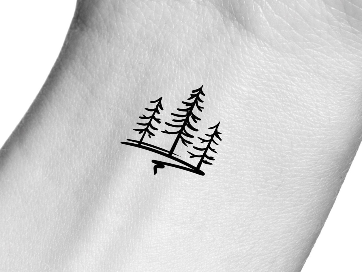 Details More Than 73 Minimalist Pine Tree Tattoo Best In Coedo Com Vn