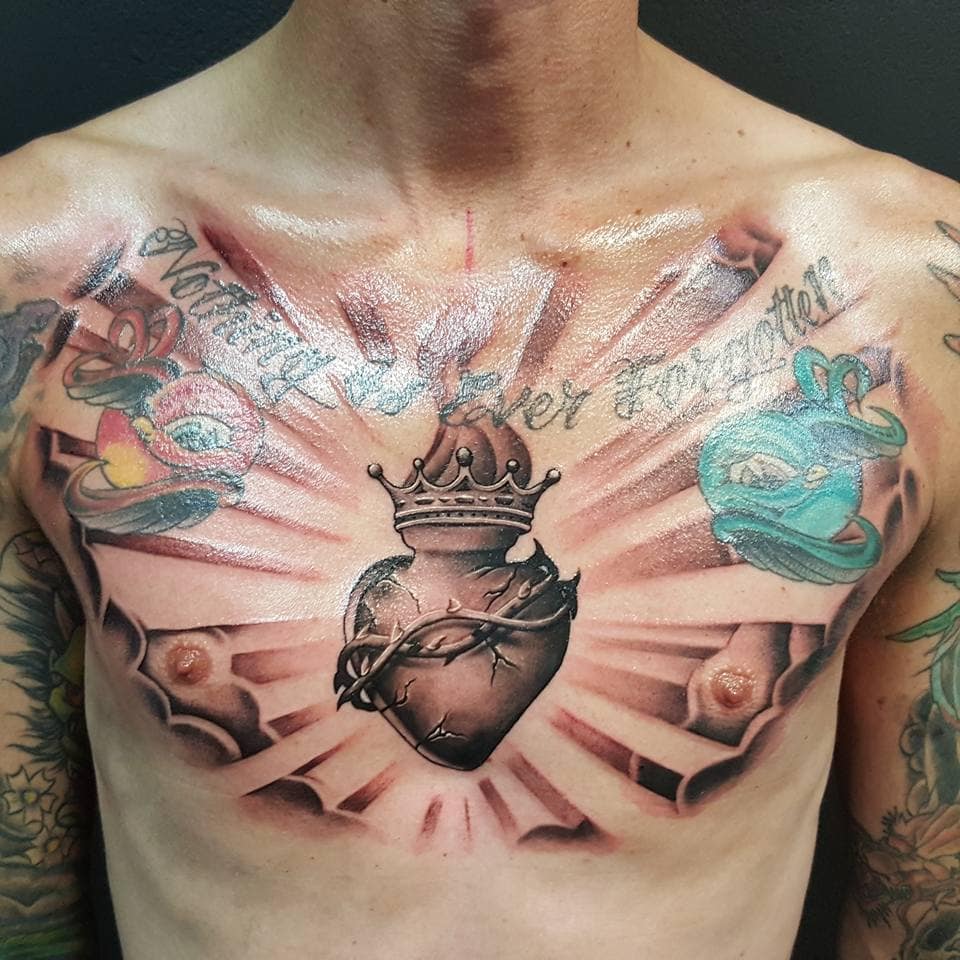 Details More Than 74 Sacred Heart Tattoo Stencil Super Hot In Coedo