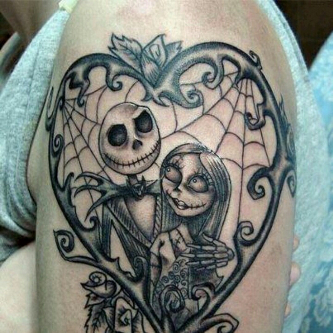 Details More Than 75 Jack And Sally Couple Tattoos Best In Cdgdbentre