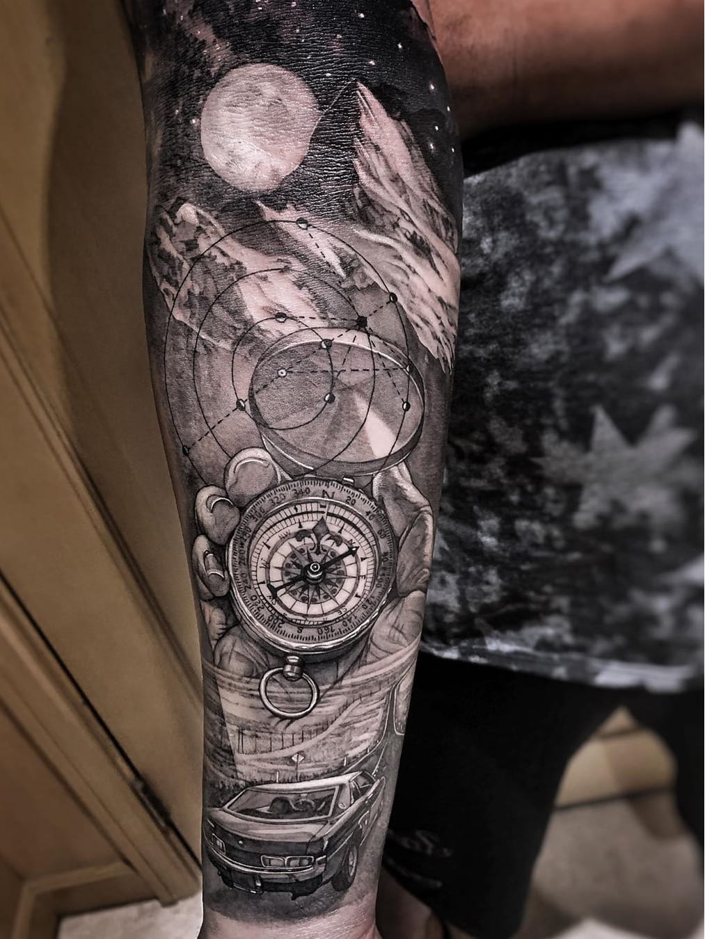 Details More Than 82 Forearm Tattoo Black And Grey In Coedo Com Vn