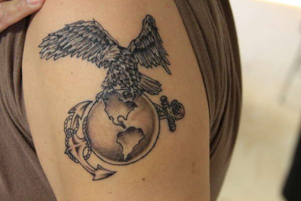 Discover 60 Eagle Globe Anchor Tattoo In Cdgdbentre