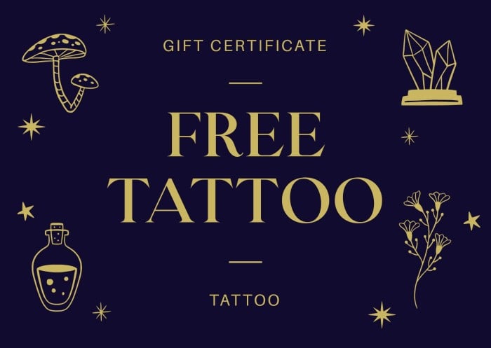 Discover 67 Tattoo Certificate Gift In Cdgdbentre