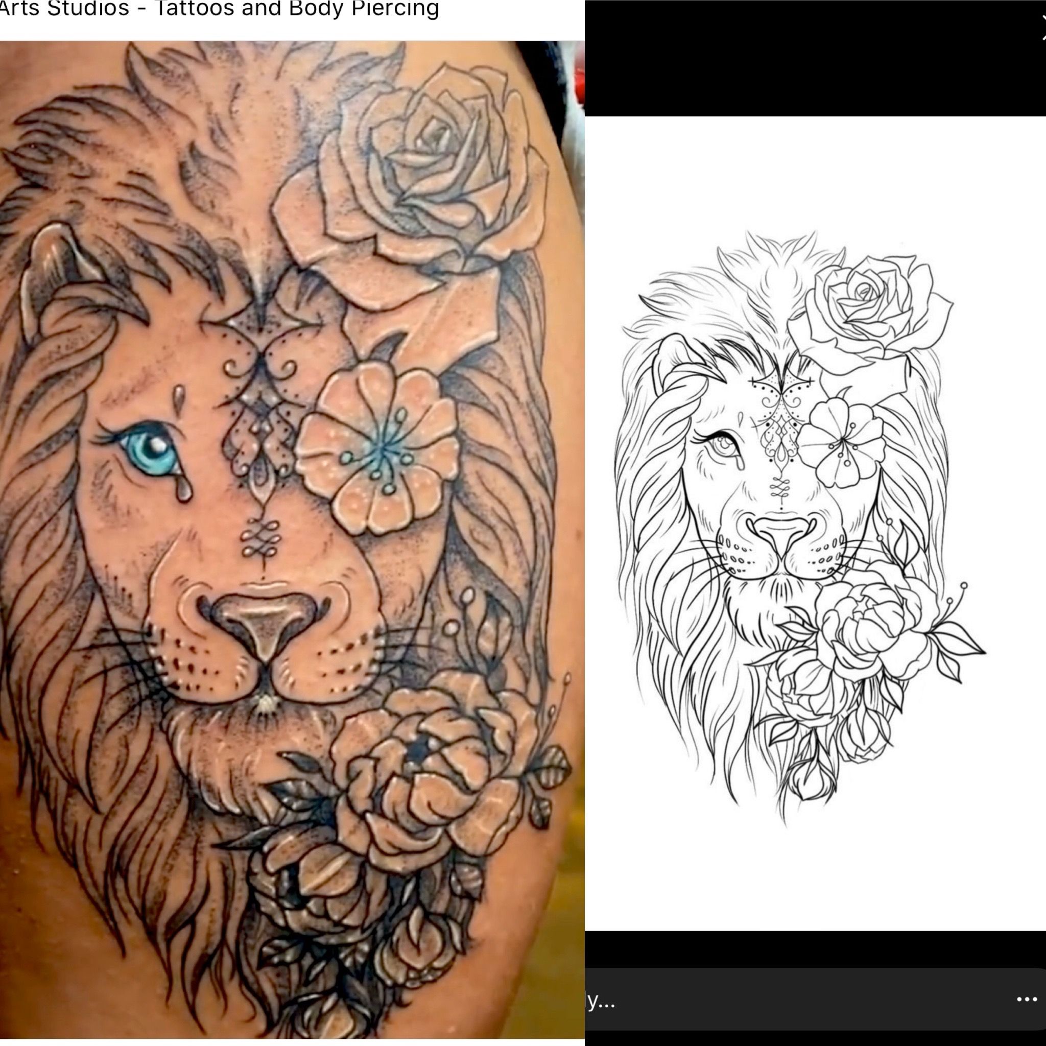 Discover 85 Feminine Lion Flower Tattoo In Eteachers