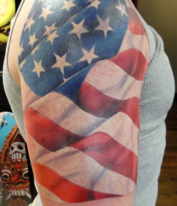 Discover More Than 65 American Flag Half Sleeve Tattoo Latest In