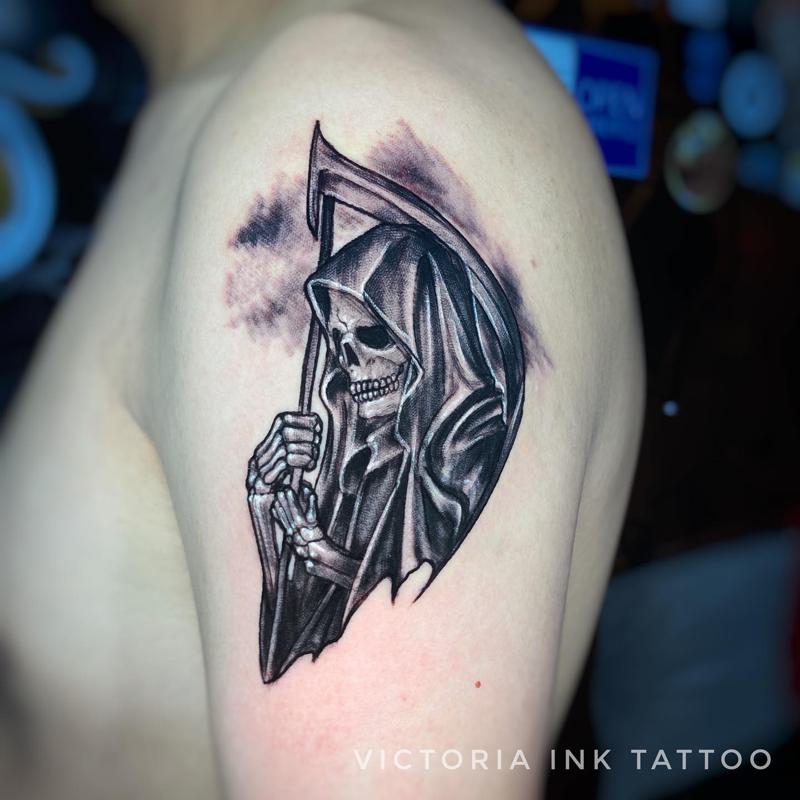 Discover More Than 75 Traditional Santa Muerte Tattoo Latest In Cdgdbentre