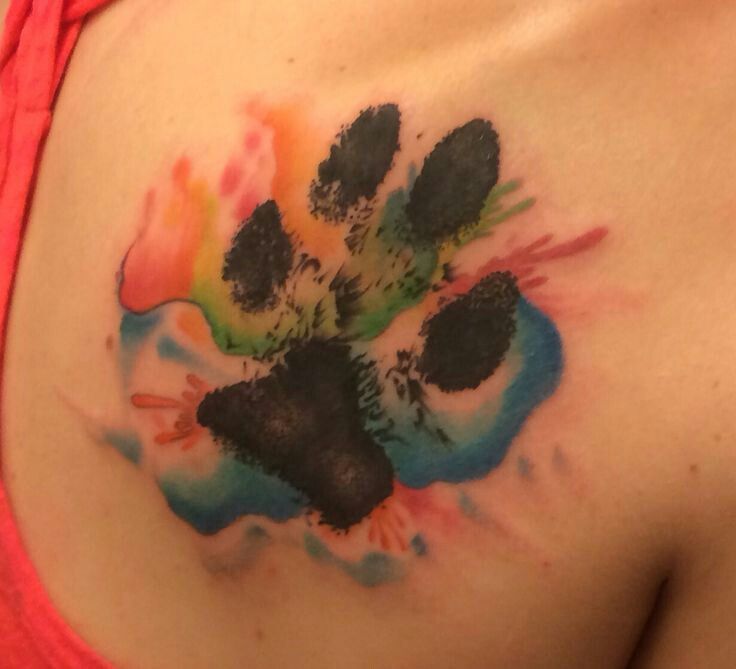 Doggie Paw Print Tattoo Ideas for Pet Lovers