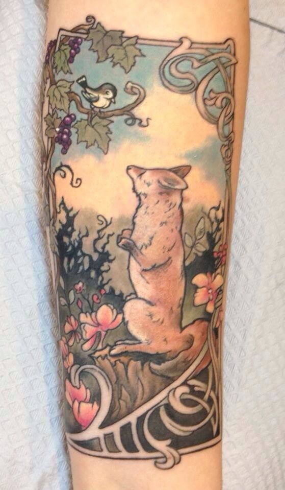 Done By Mat At Midnight Moon Meredith Nh Art Nouveau Tattoo Nouveau