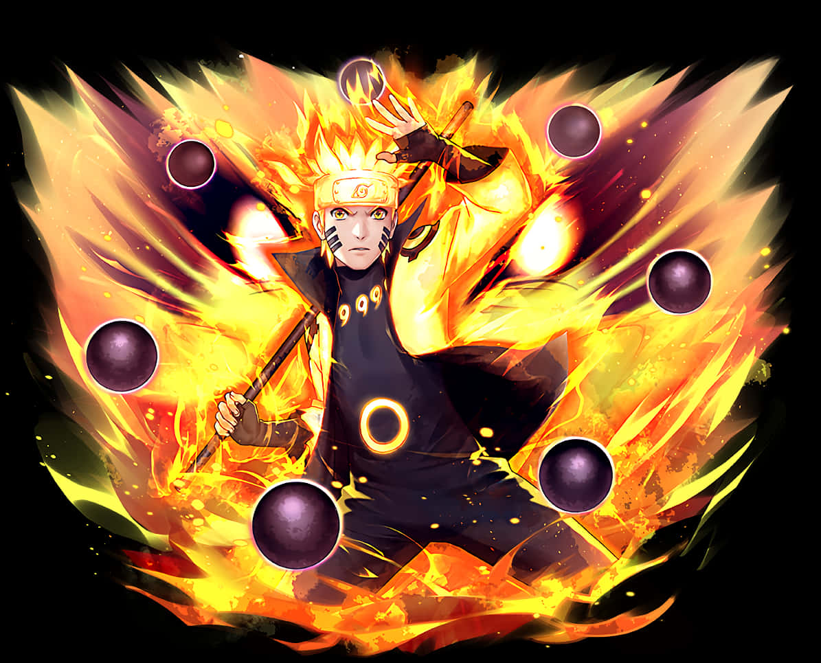 Download Naruto Uzumaki The Sage Of Six Paths Summoning His Sharingan