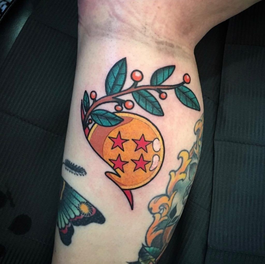 Dragon Ball Tattoo Done By Chris Veness Minimal Tattoos Dragon Ball