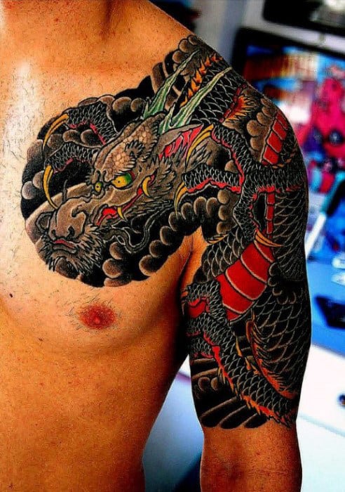 5 Epic Dragon Half Sleeve Tattoo Ideas for Men