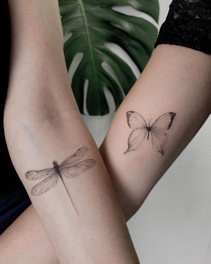 Dragonfly and Butterfly Tattoo: Graceful Ink Inspiration