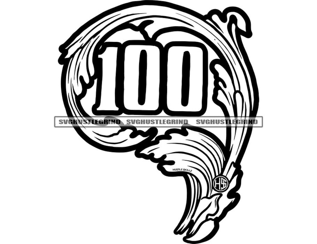 Drawing 100 Dollar Bill Tattoo Stencil Ben Franklin Money Roll Svg