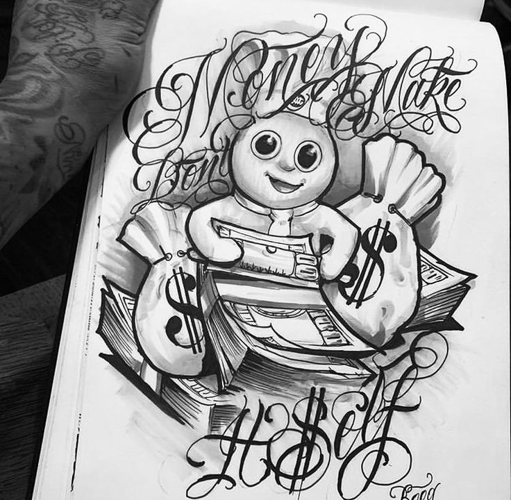 Drug Dealer Gangster Tattoo Designs