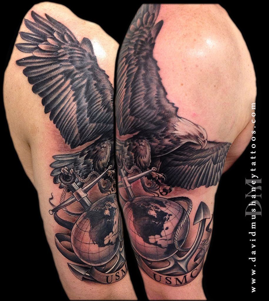 Eagle Globe And Anchor Half Sleeve Sgt Grit Community Half Sleeve