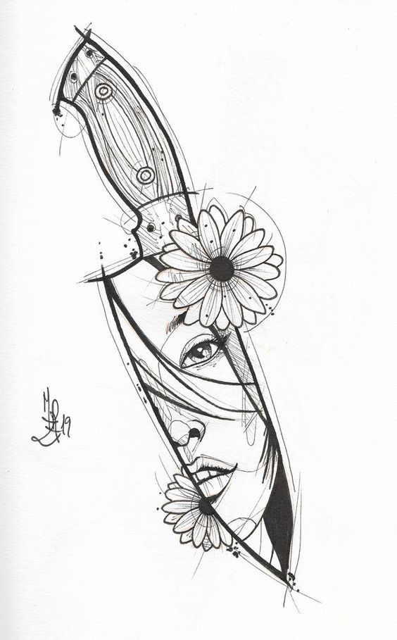 Easy Pencil Drawings Tattoo Designs