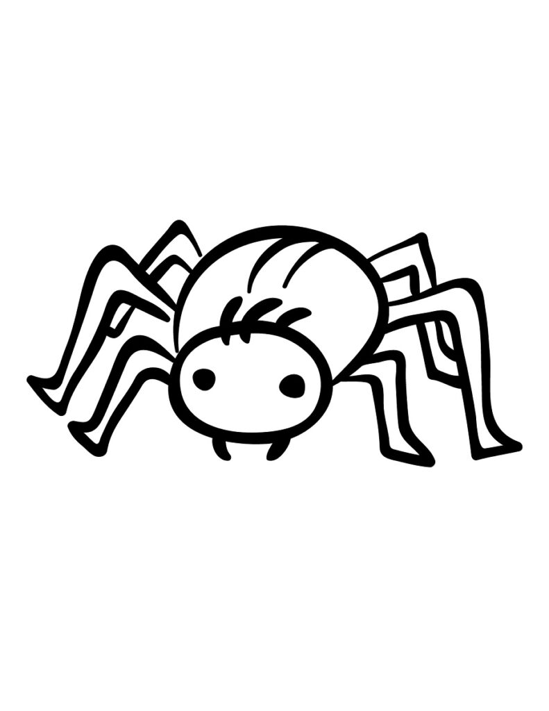 Easy Spider Drawing Step By Step Printable Crafty Morning