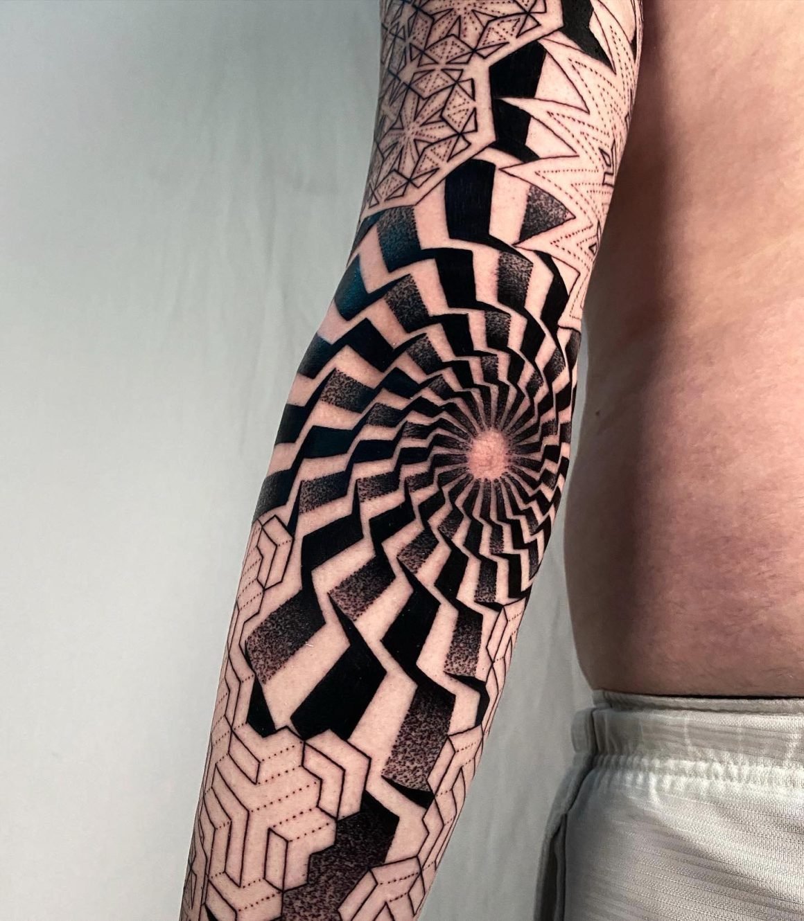 Elbow Tattoo By Sebastian Reschke Best Tattoo Design Ideas