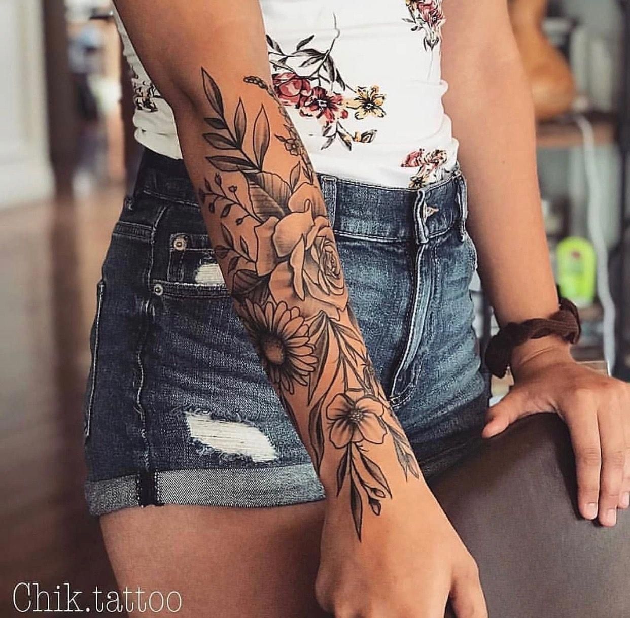 Elegant Arm Tattoo Design