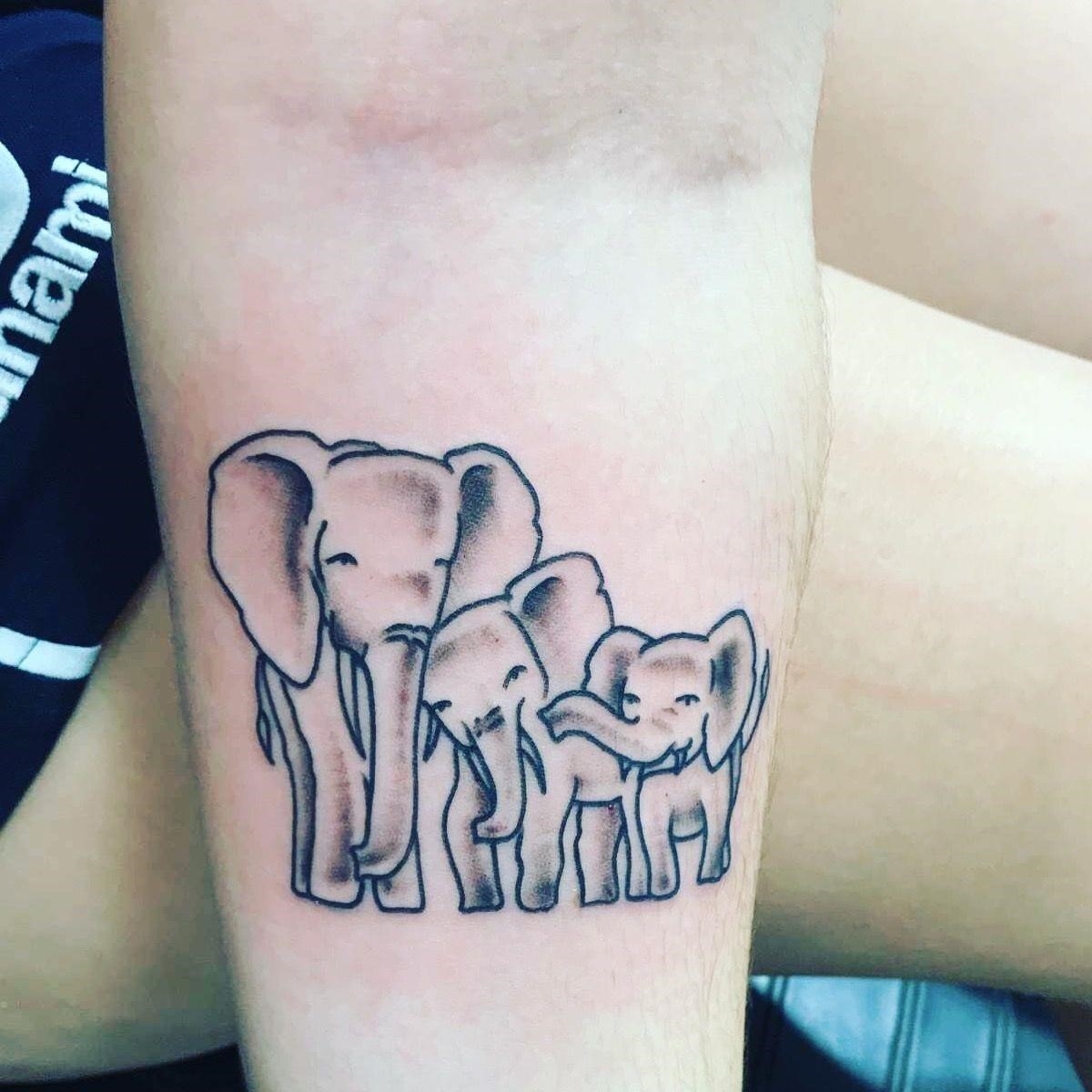 Elephant Family Tattoo By Ira Deer Sleevetattoos Elephant Family