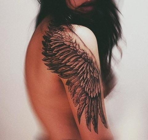 Embrace Your Dreams Tattoos Girl Tattoos Wings Tattoo