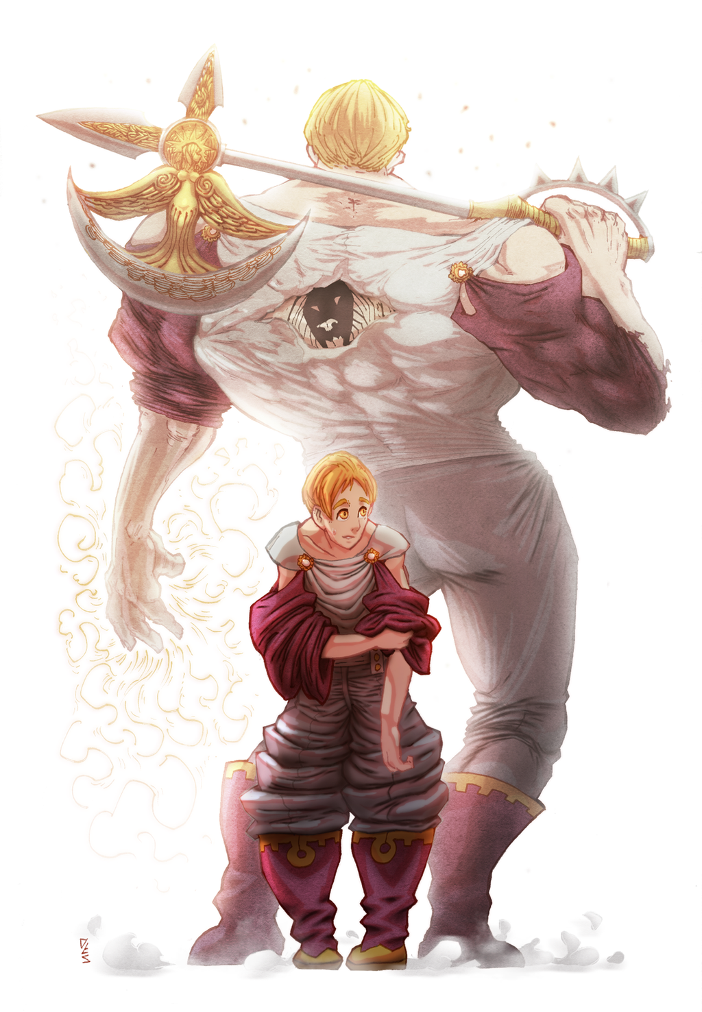 Escanor Lion S Sin Of Pride Nanatsu No Taizai Poster Digital Art By